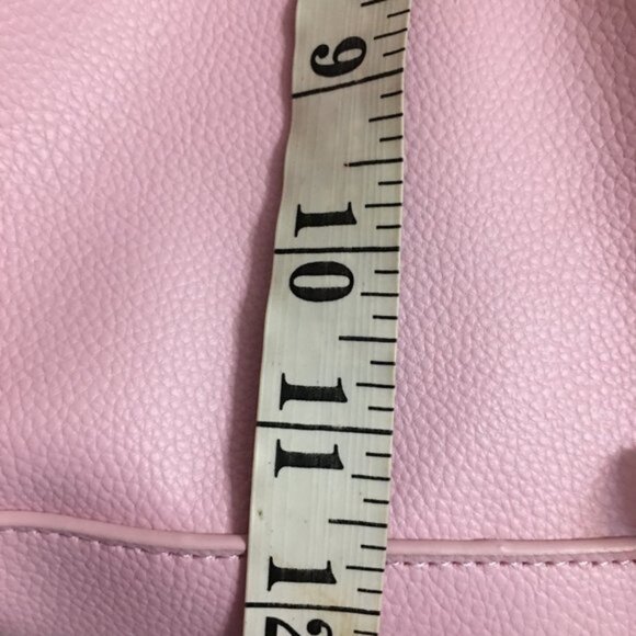 Hello Kitty Soft Pink faux Leather Backpack  12x12 Zips Closed  BP2 - Picture 4 of 5